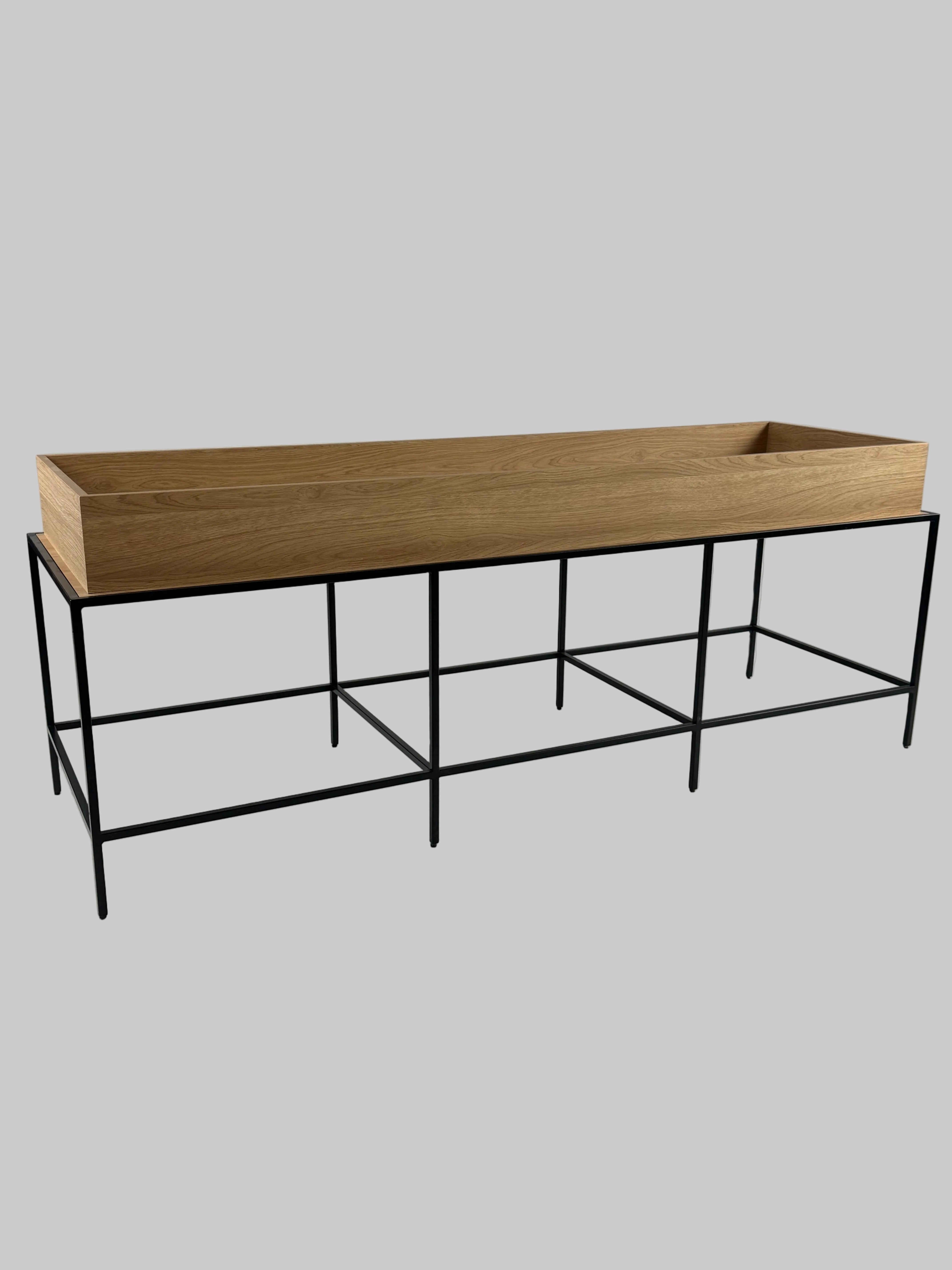 Plantekasse – Natur/Sort Stel 192x60x75cm