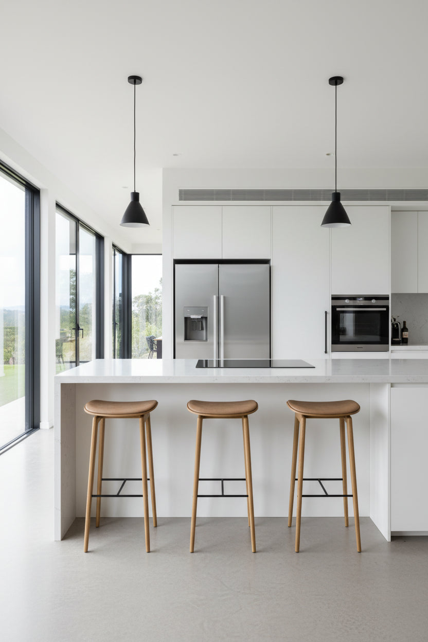 NORR11 NY11 Barstol – Beige/Natur Stel SH 75 cm