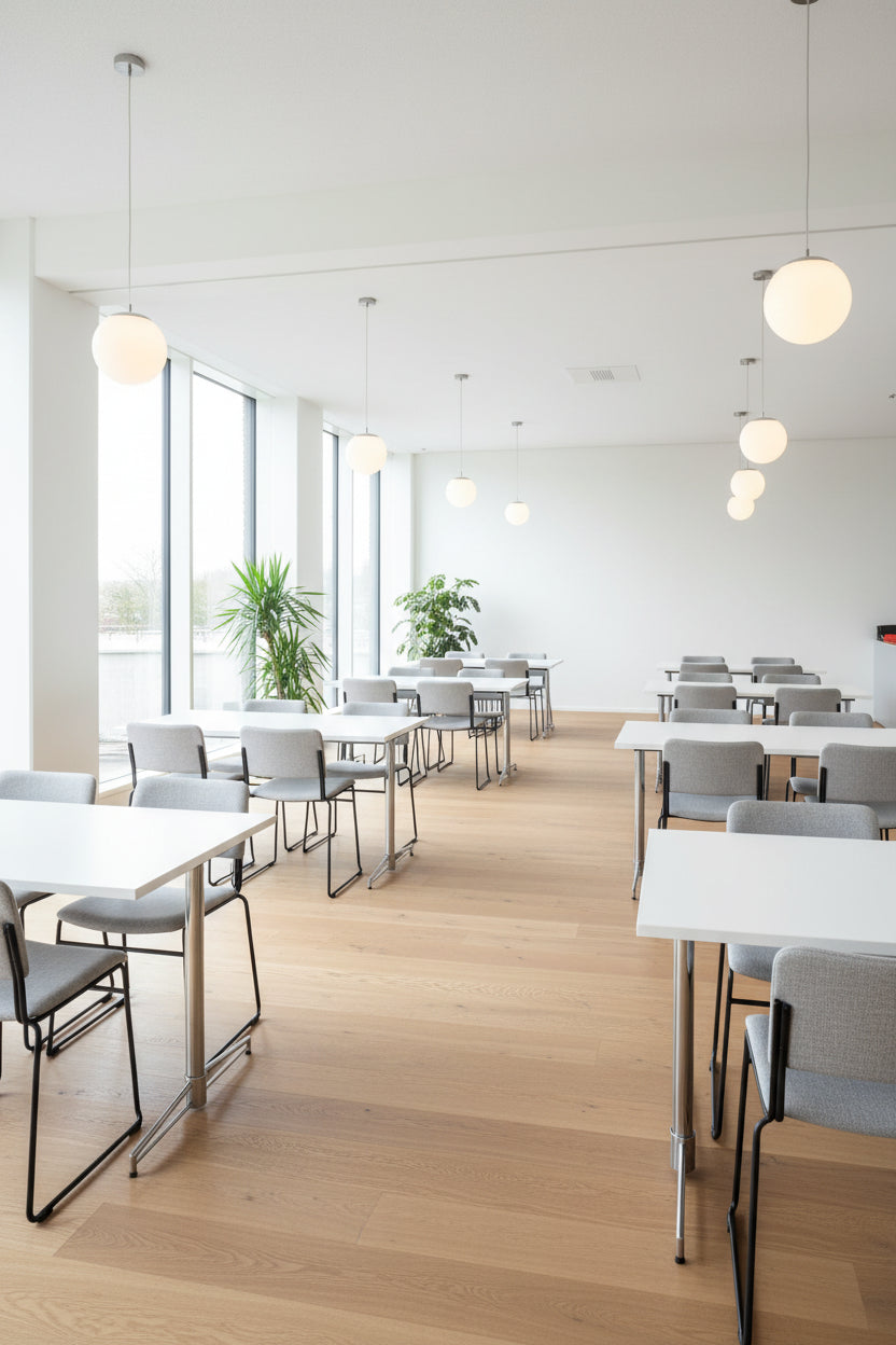 Johanson Design T-bone Bord – Hvid/Krom