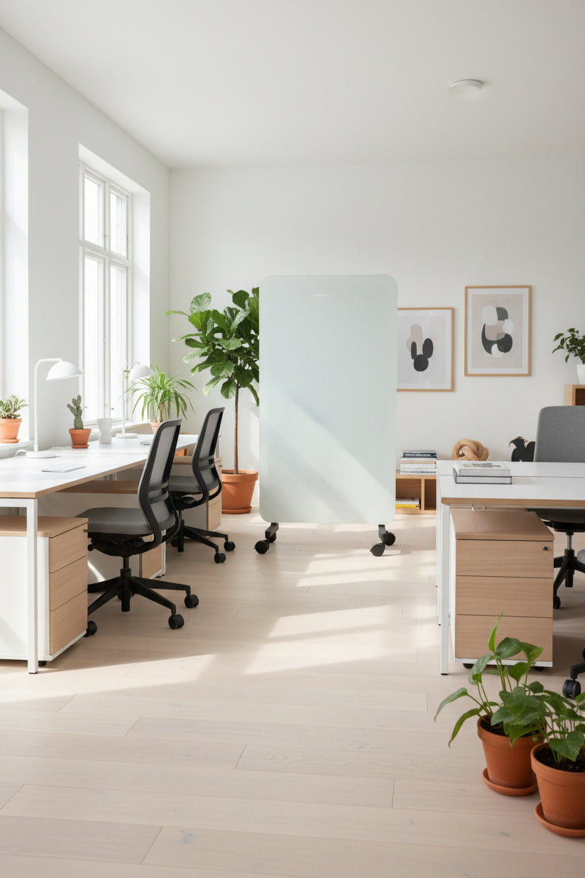 Lintex Mood Fabric Mobile Tavle – Hvid/Sort