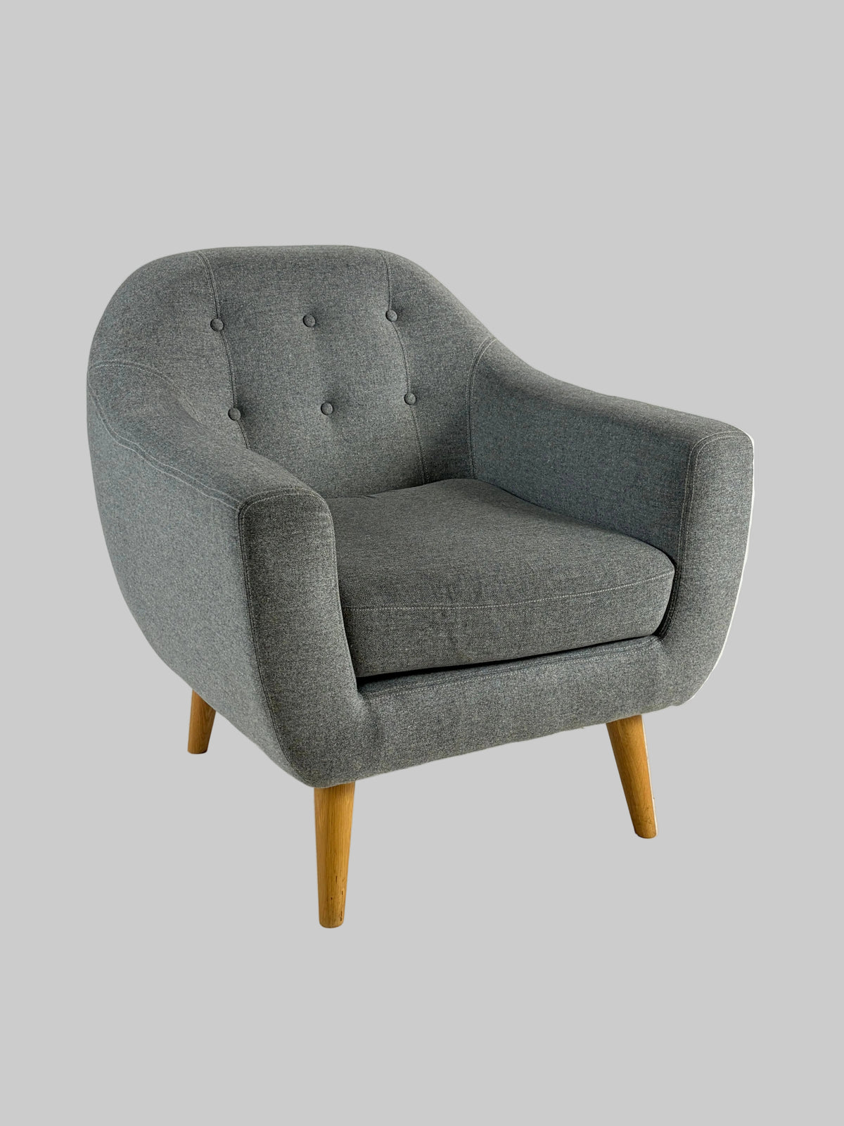 SofaCompany Loungestol – Grå/Natur Stel