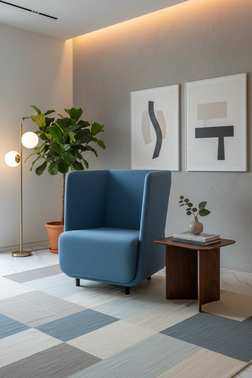 Softline Basket Loungestol – Blå