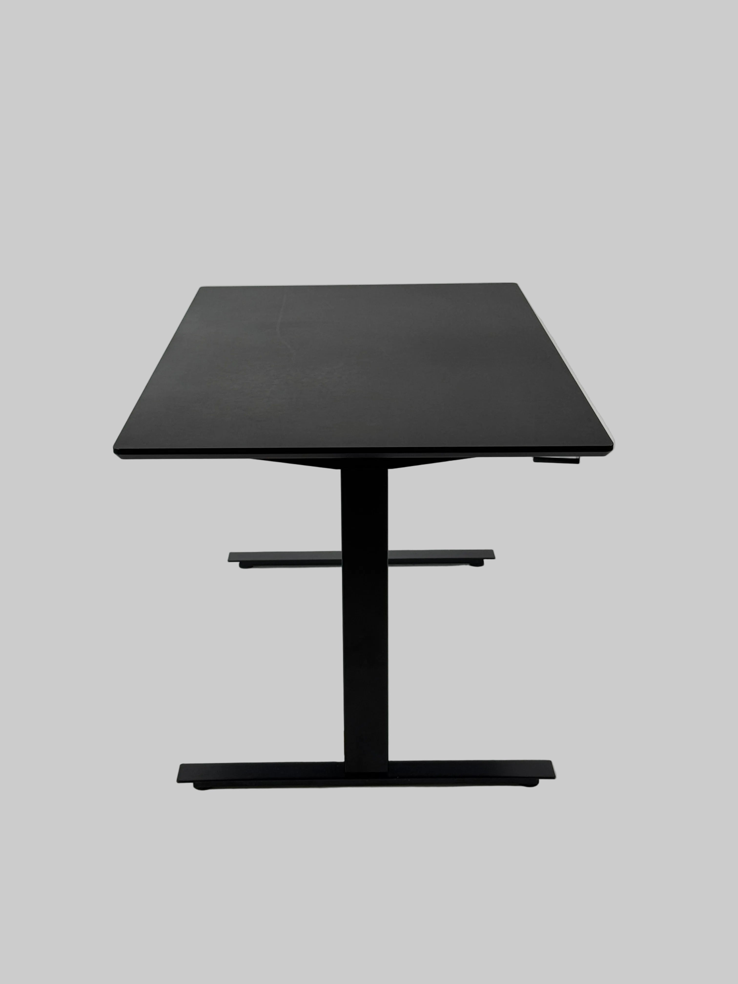 Hæve/sænkebord - Sort 140x80 cm