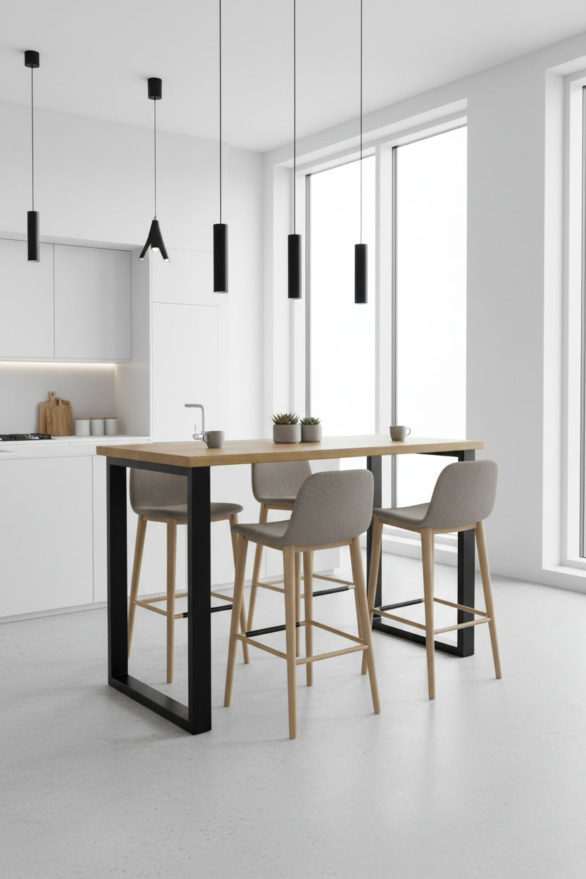 Højbord – Natur/Sort Stel