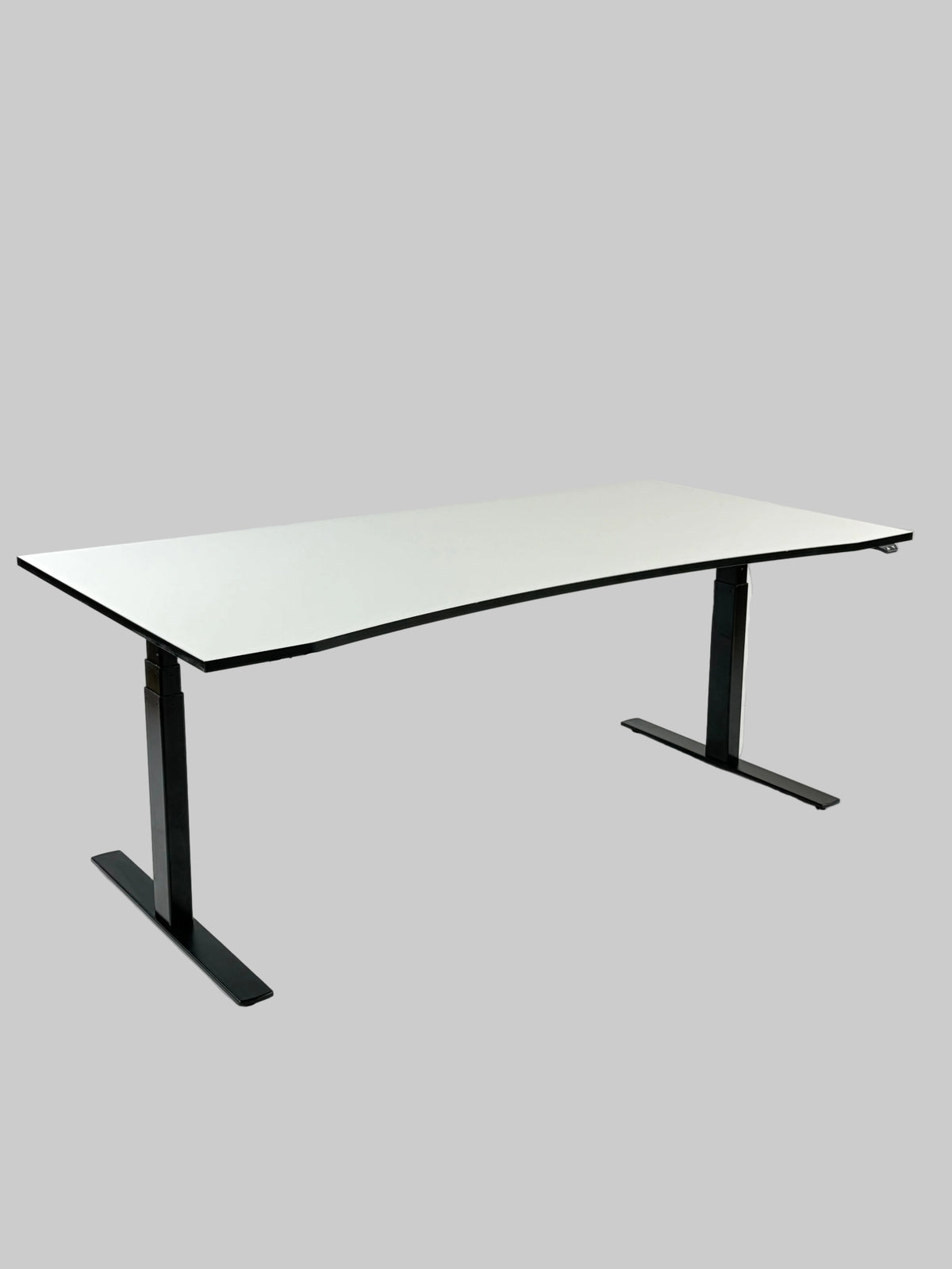 Linak Hæve/sænkebord – Hvid/Sort Stel 180x90