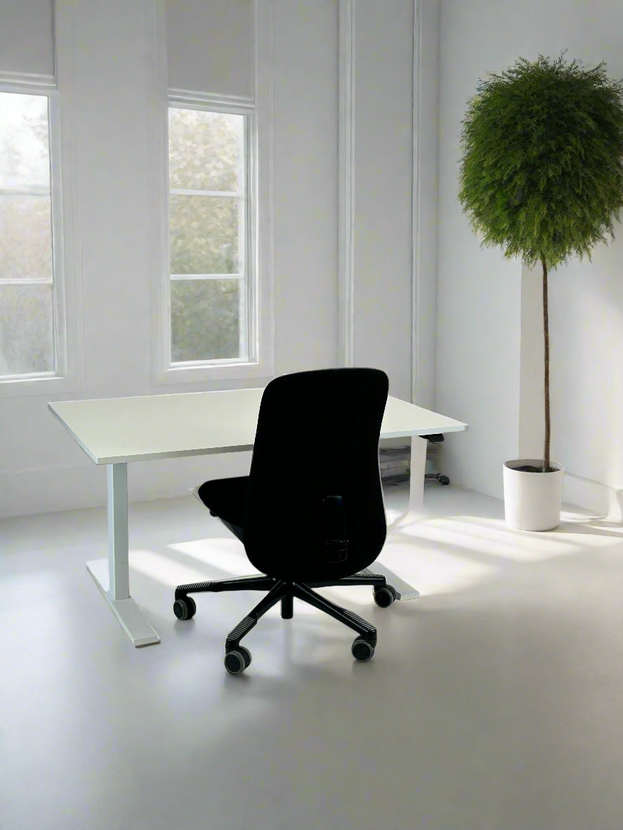 Hæve-/sænkebord 120x80 - Linak (Hvid)