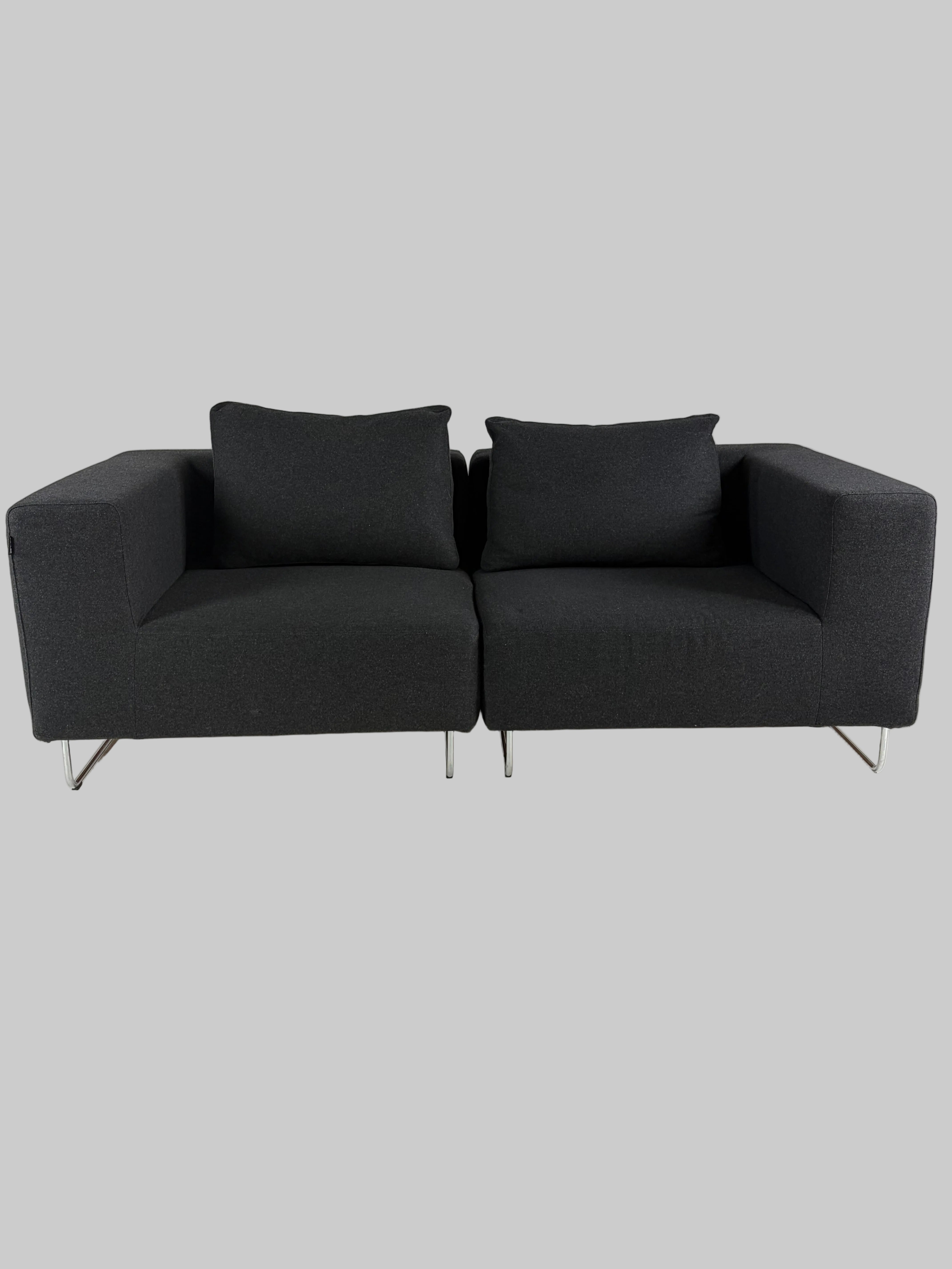 Softline Ohio Sofa – Sort/Krom Stel
