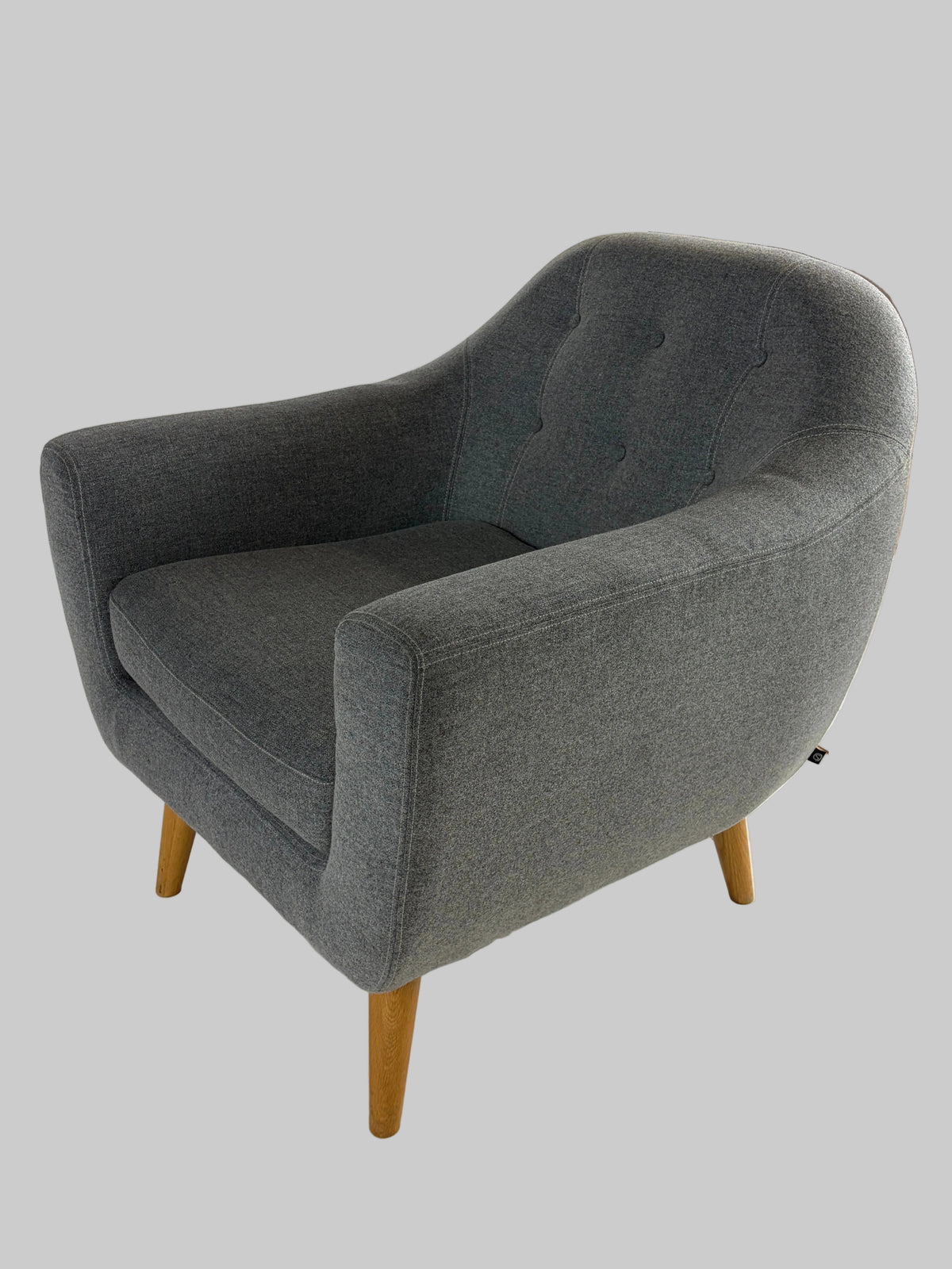 SofaCompany Loungestol – Grå/Natur Stel
