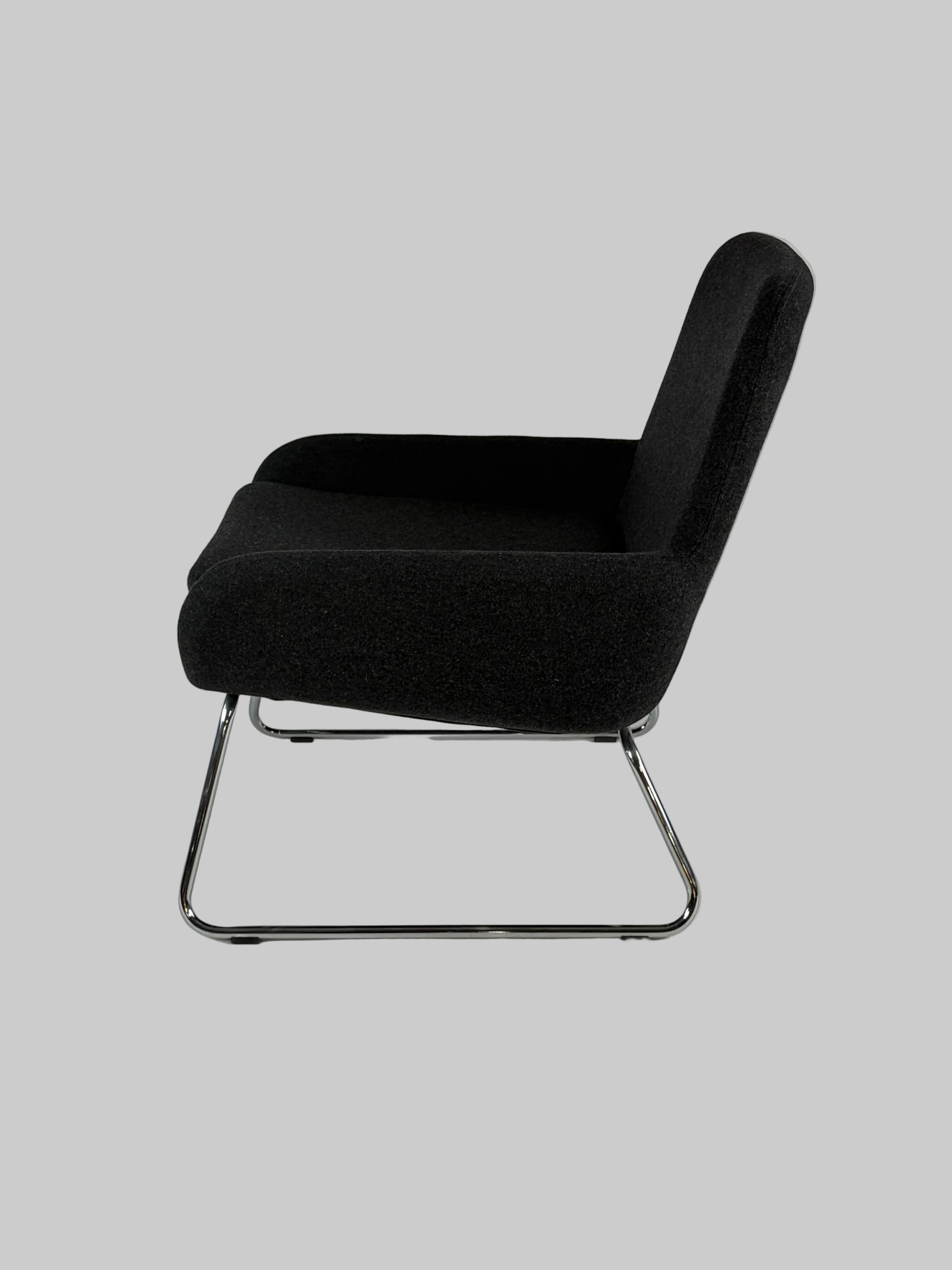 Softline Coco Loungestol – Sort/Krom Stel