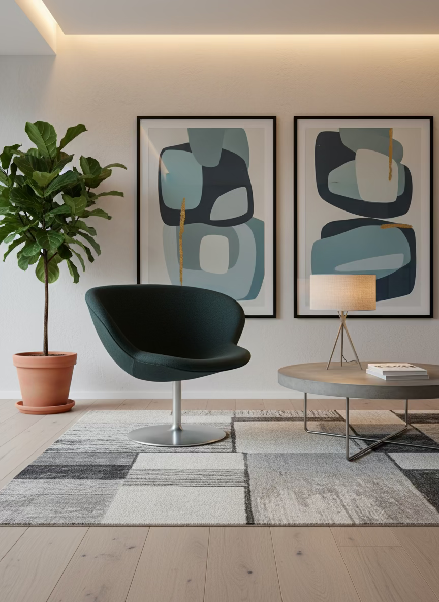 +Halle | Capri Swivel Loungestol (Grøn)