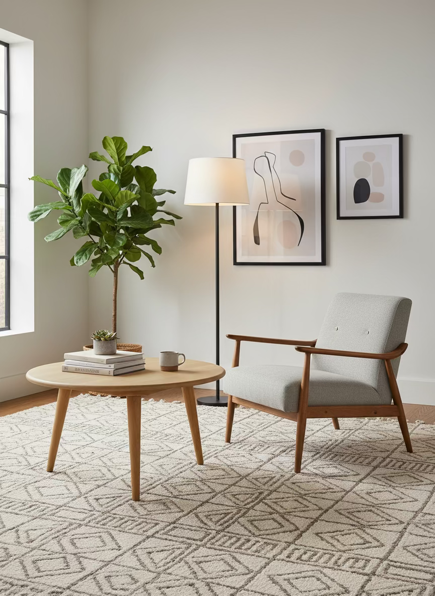 Carl Hansen & Søn CH008 Sofabord – Eg Ø78 cm