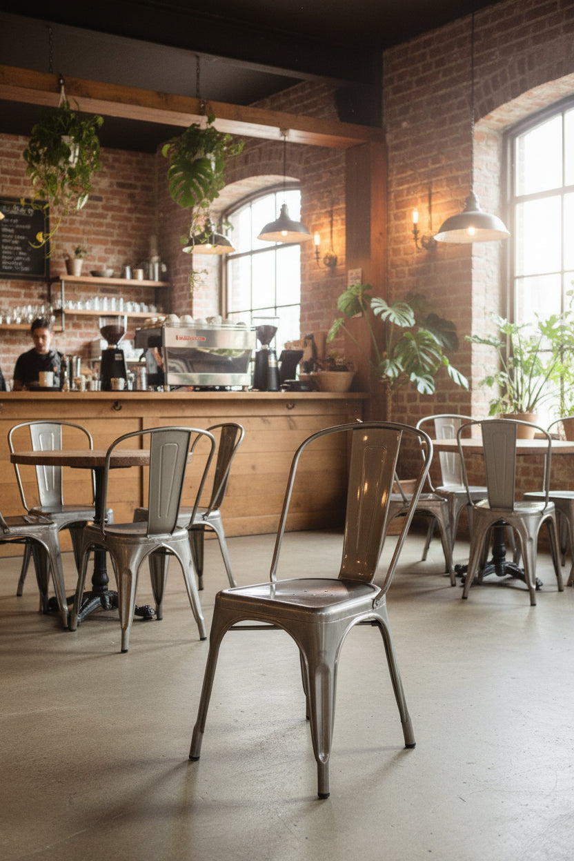 Tolix A Stol – Grå Metal