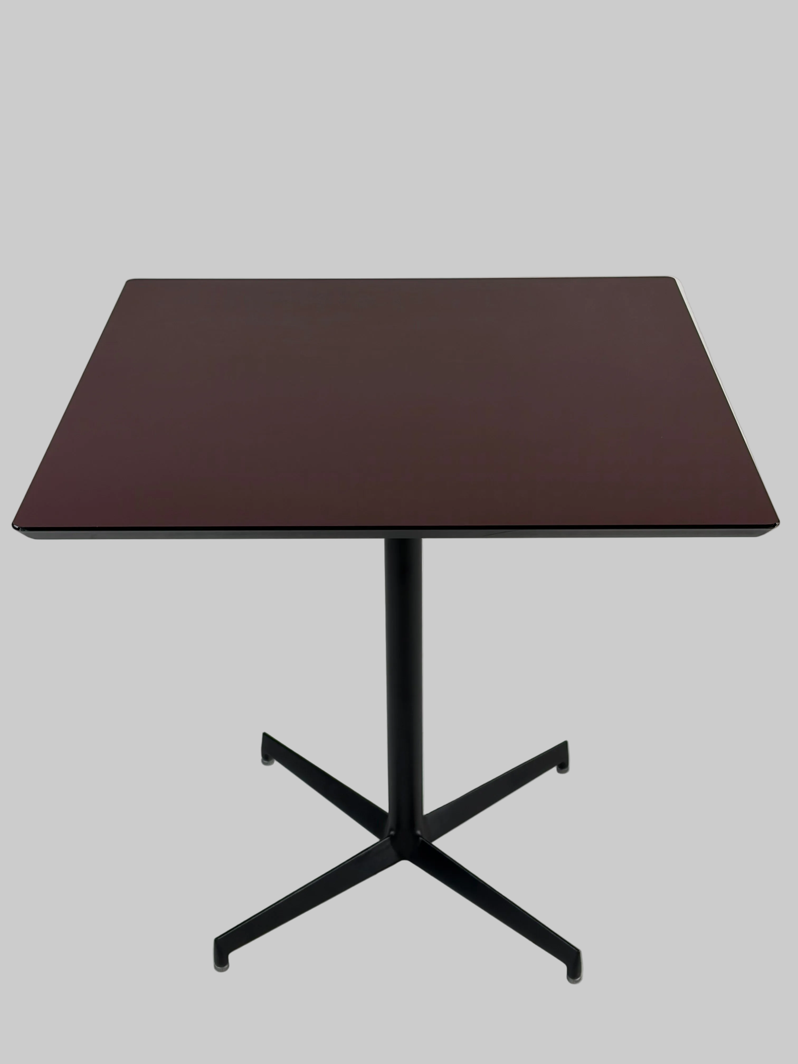 Pedrali Laja Bord – Bordeaux/Sort Stel 80x80xH75