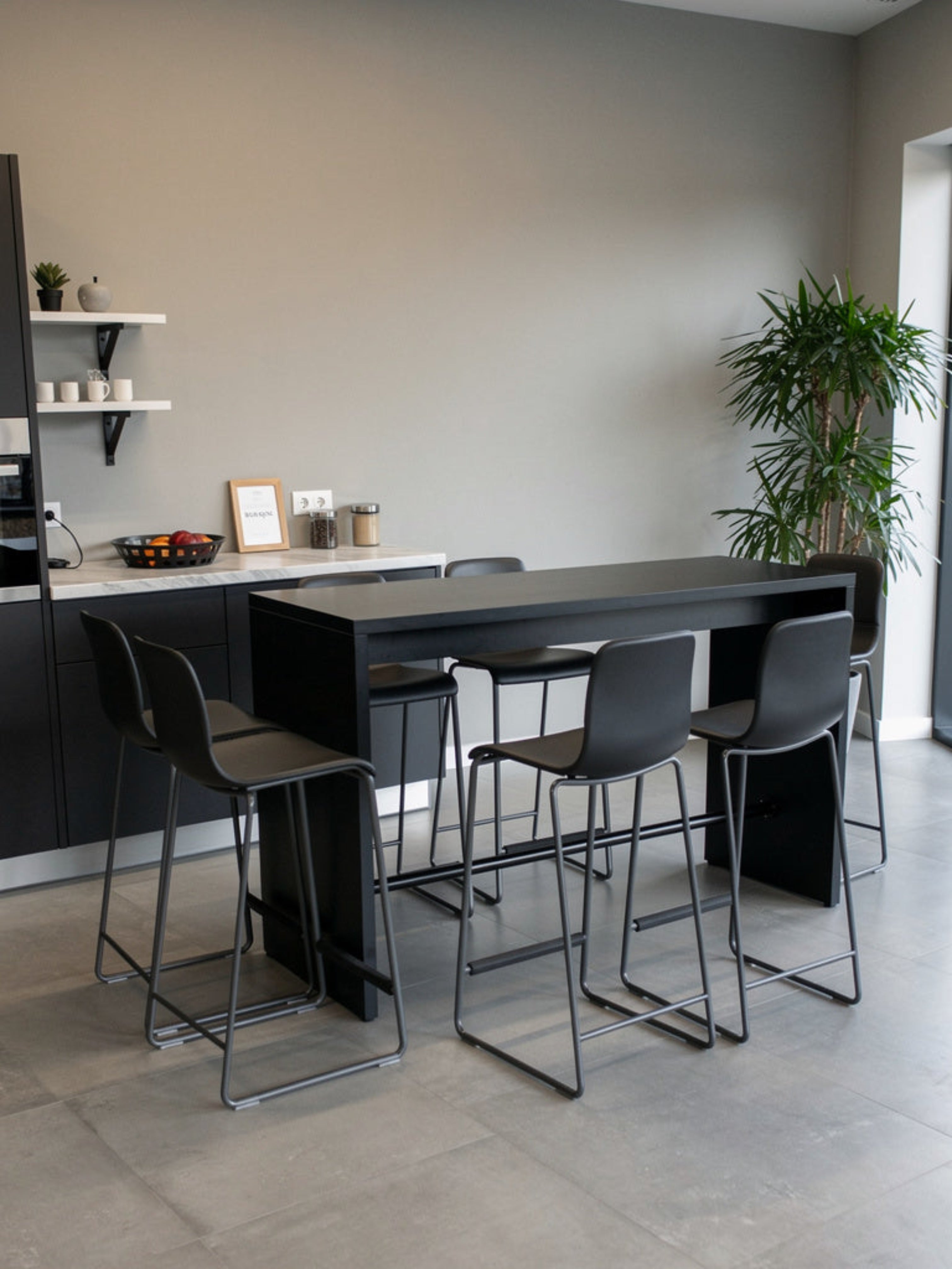 Højbord – Sort 160x60