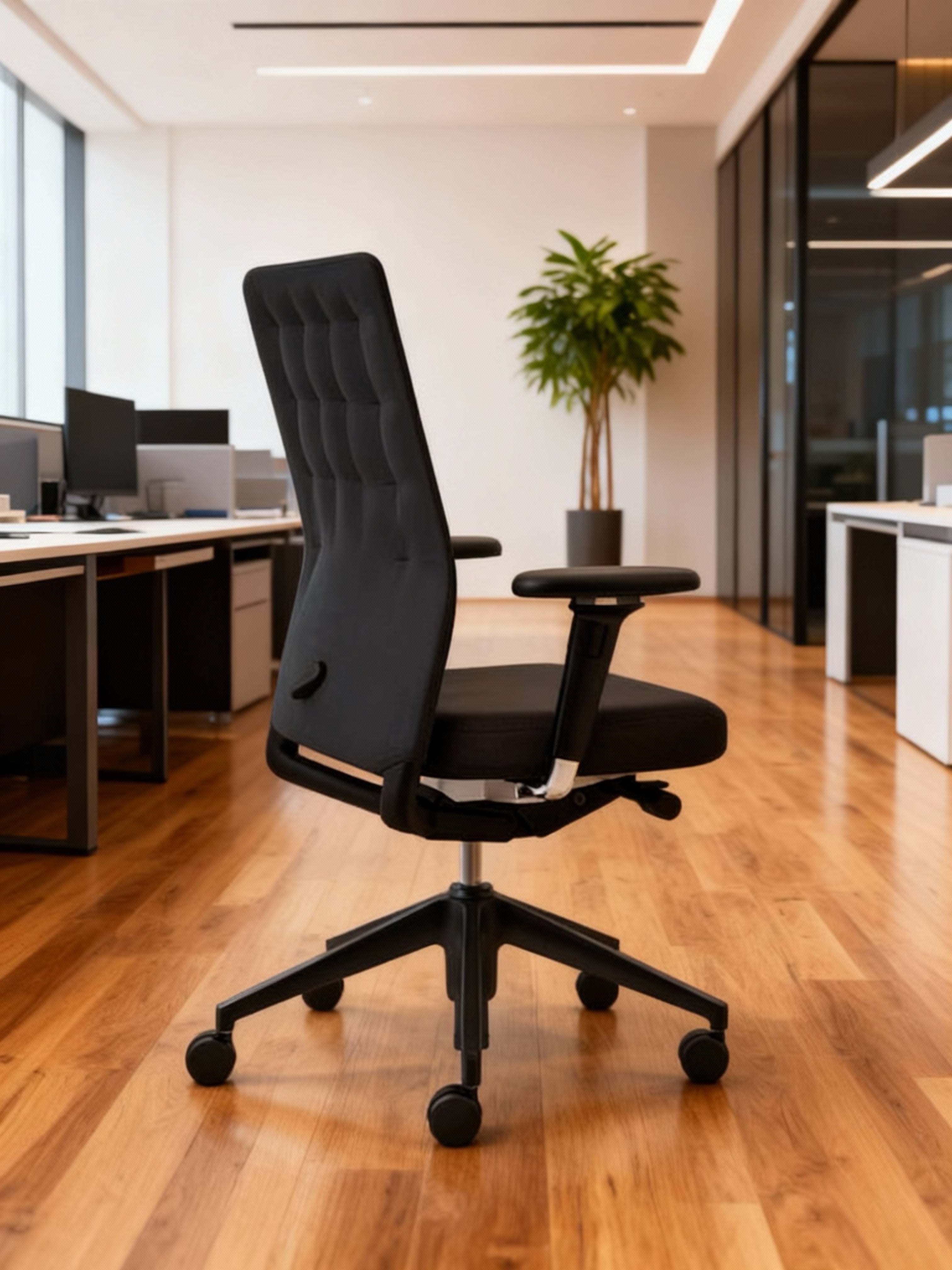 Vitra | ID Trim m. Armlæn (Mørkegrå)