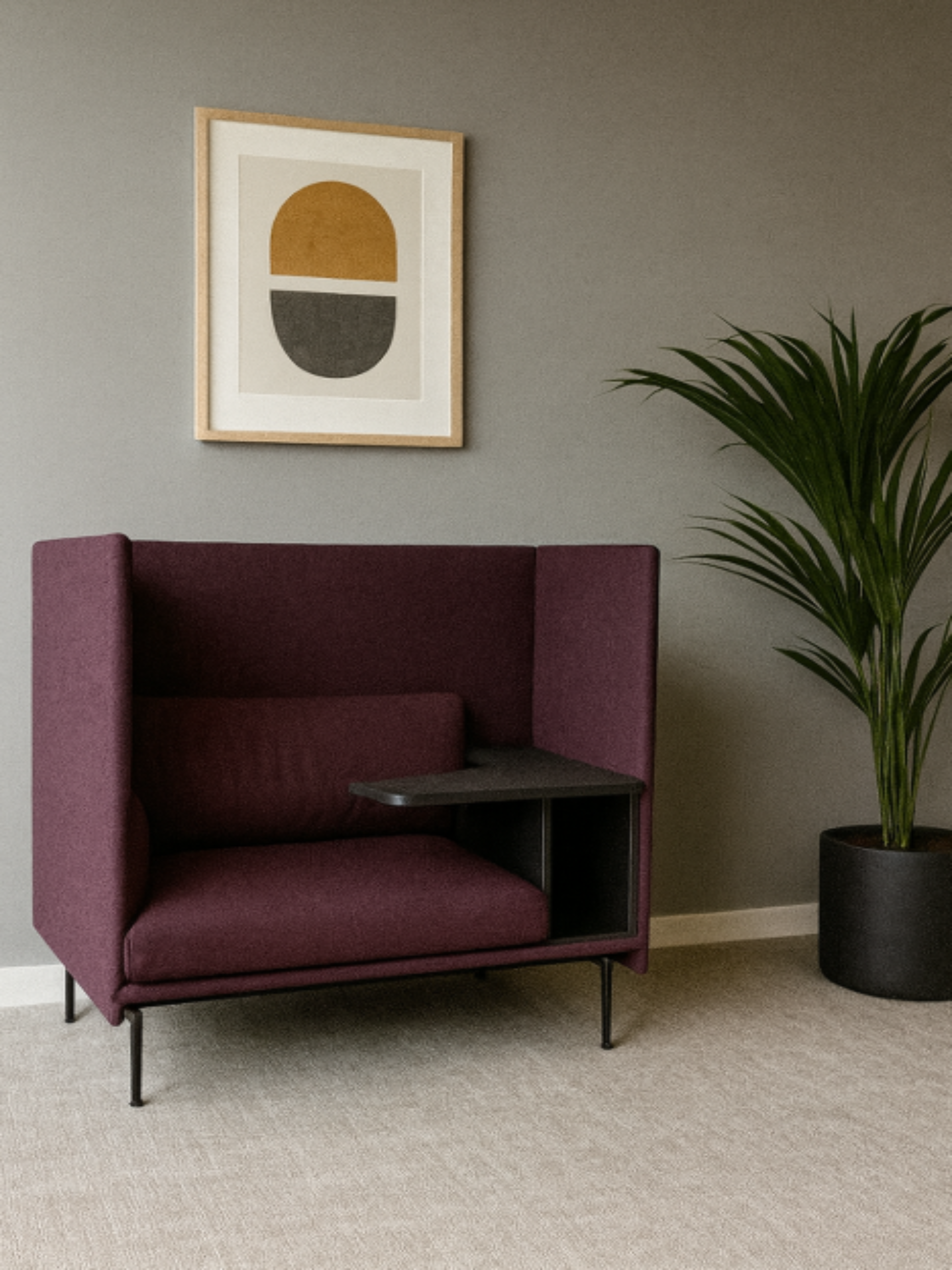 Muuto Outline Highback Work 100 Sofa (Lilla)