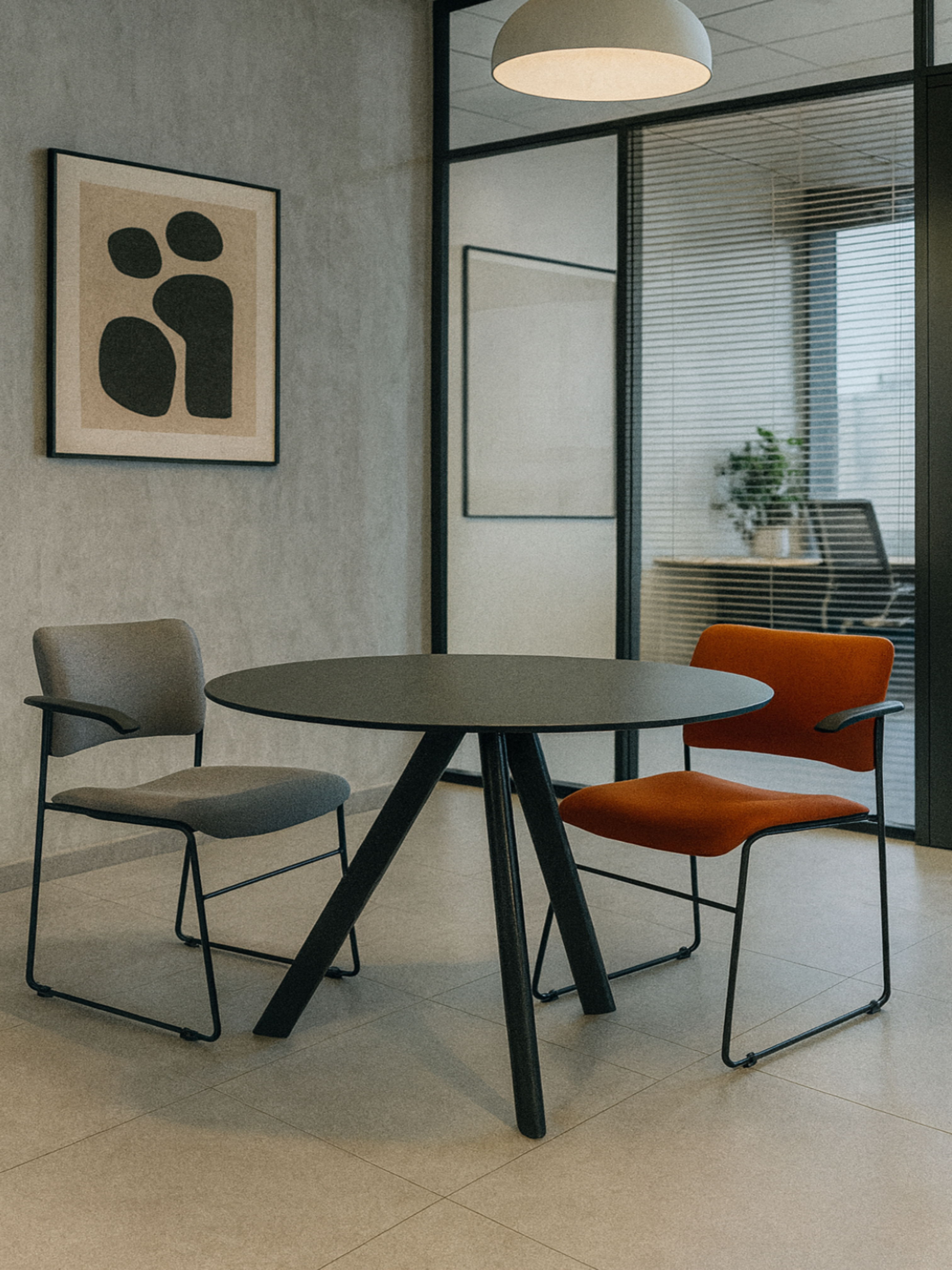 40/4 Konferencestol - Howe (Grå)