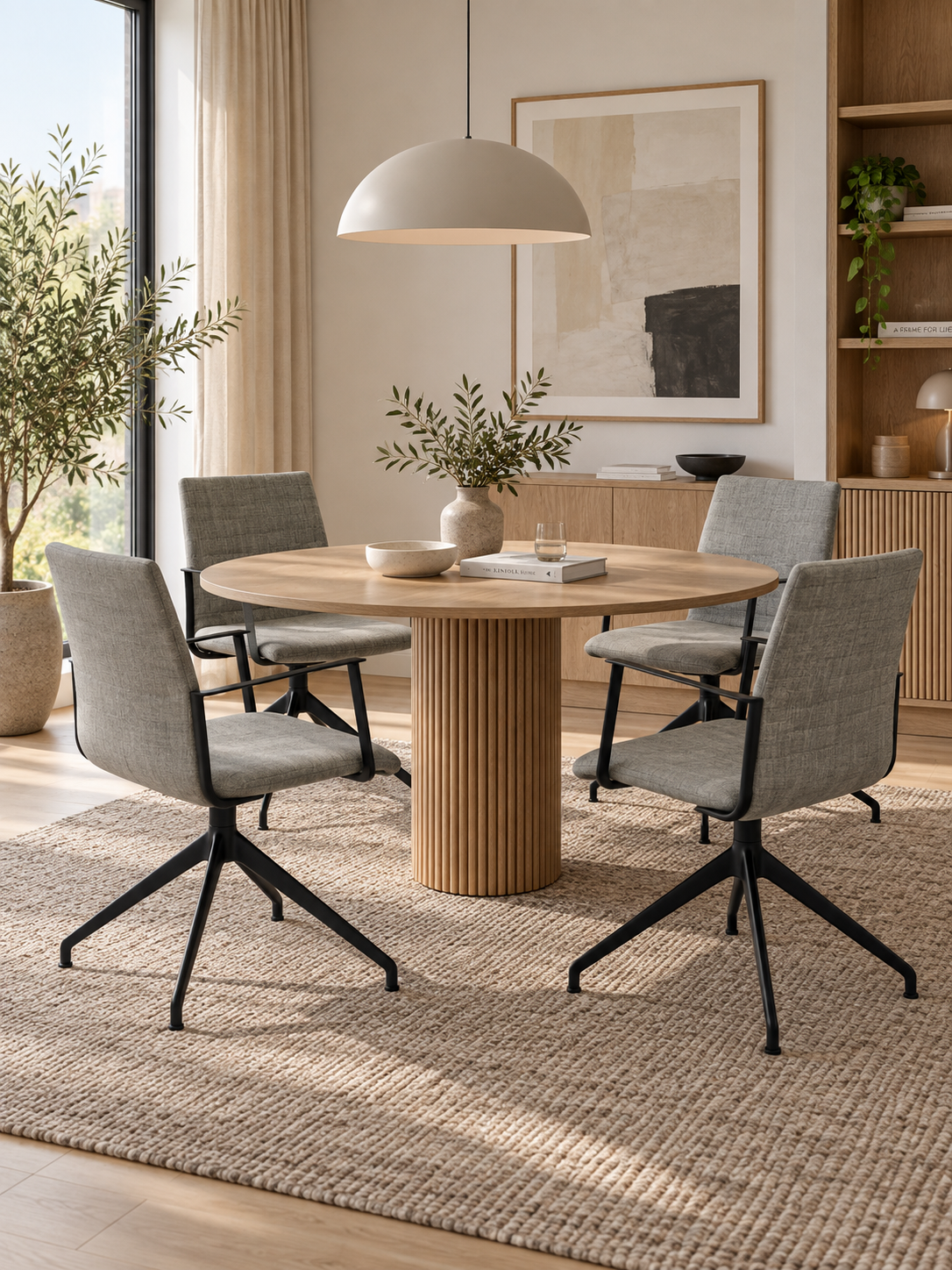 Savir Design Gate 11 Stol – Grå/Sort Stel
