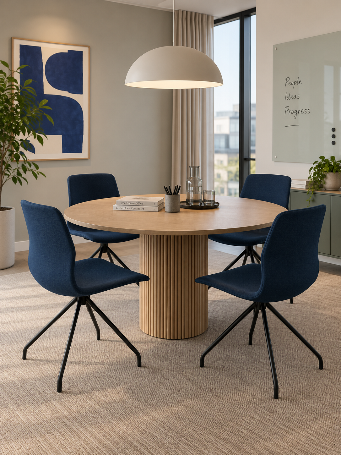 Four Design FourSure 11 Stol – Mørkeblå/Sort Stel