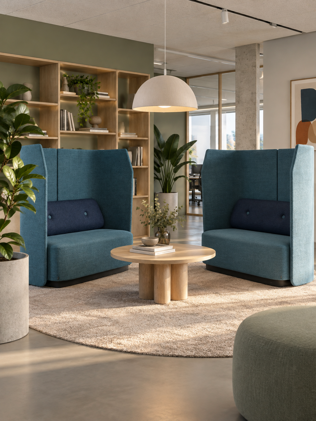 Kinnarps Fields Sofa – Blå/Mørkeblå