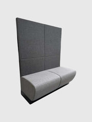 HolmrisB8 Diner Sofa – Mørkegrå med Sort Stel