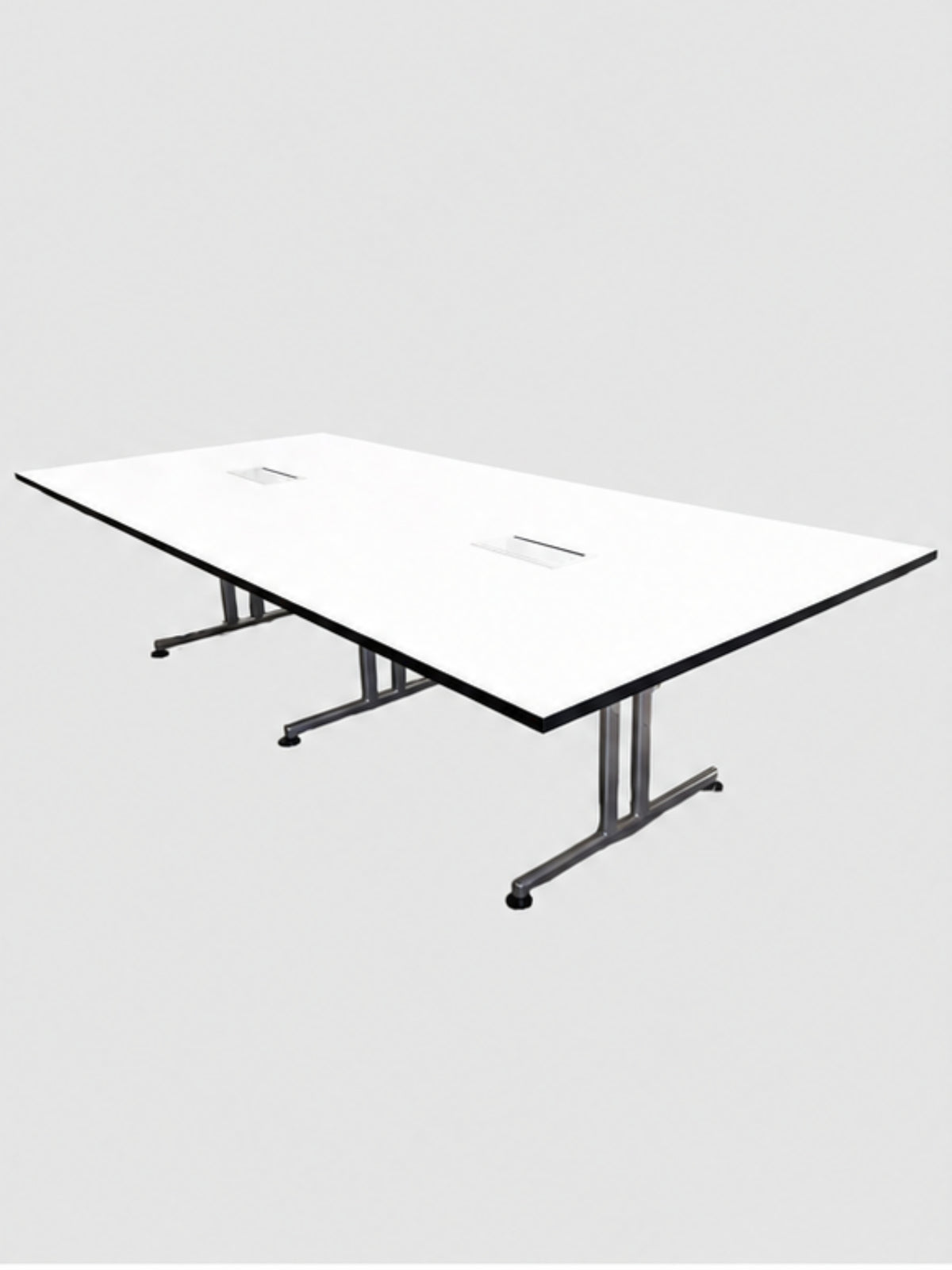Brunner Torino Bord - Hvid/Krom Stel 300x140x74cm