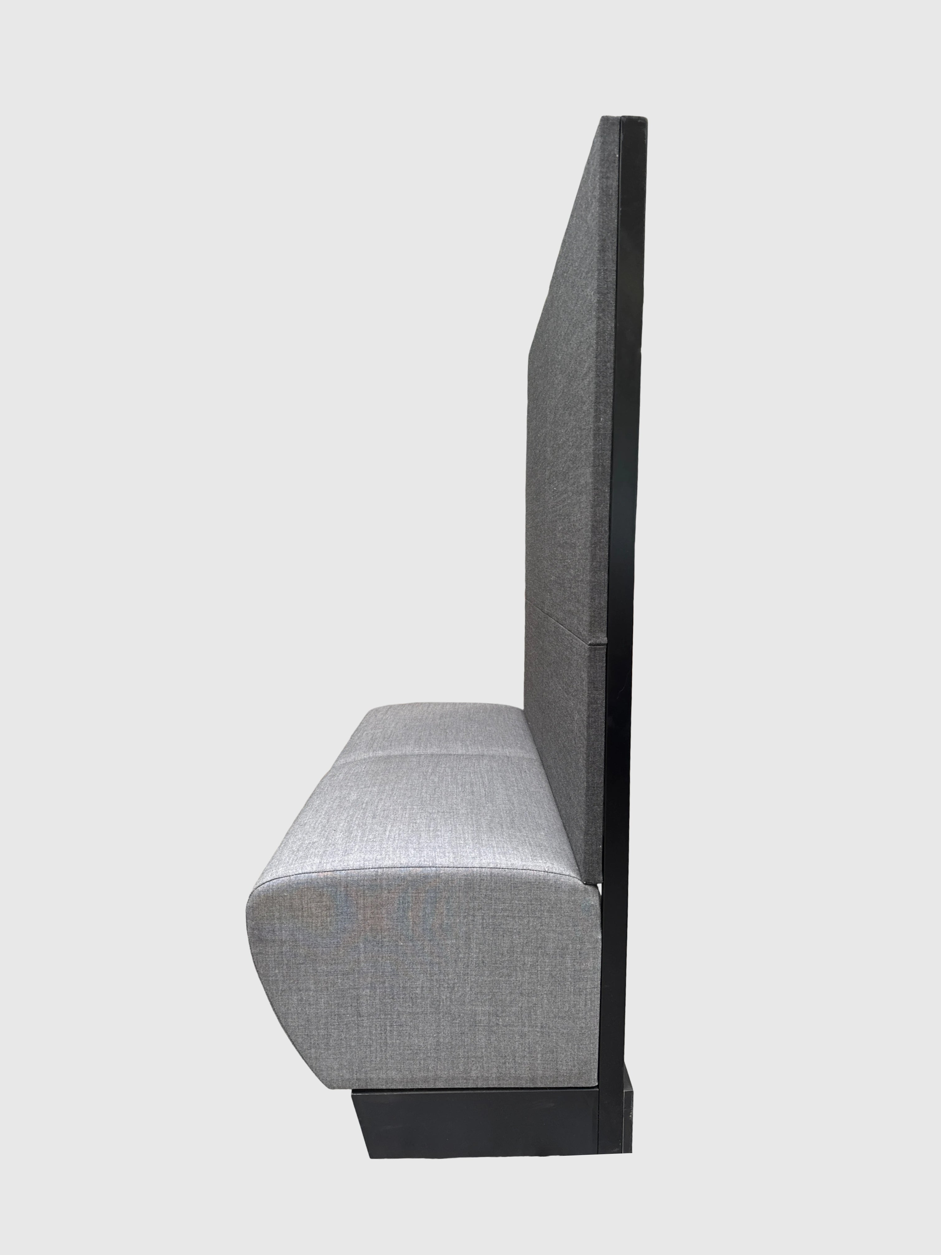 HolmrisB8 Diner Sofa – Mørkegrå med Sort Stel