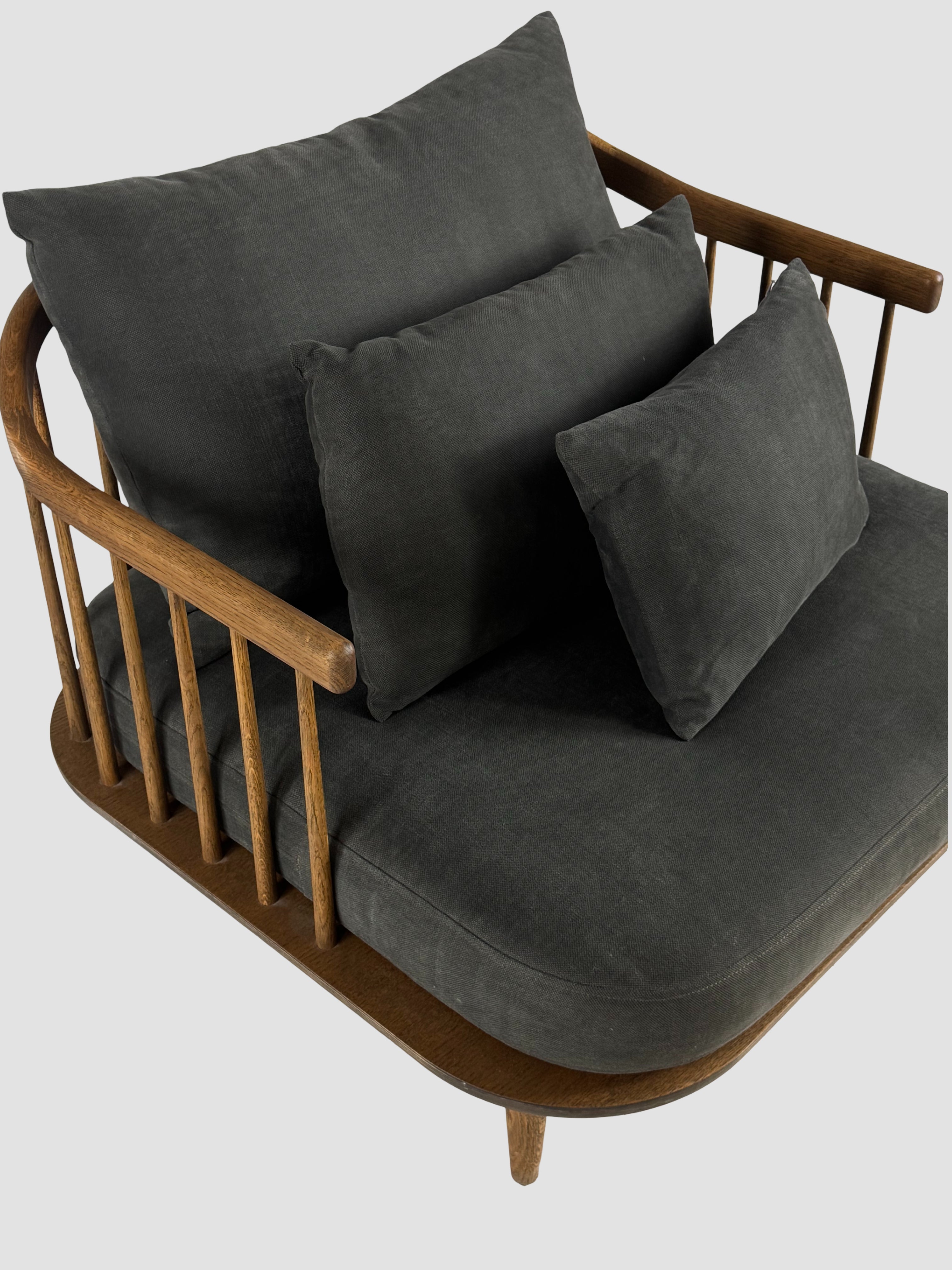 &Tradition Fly SC1 Loungestol – Natur/Mørkegrå