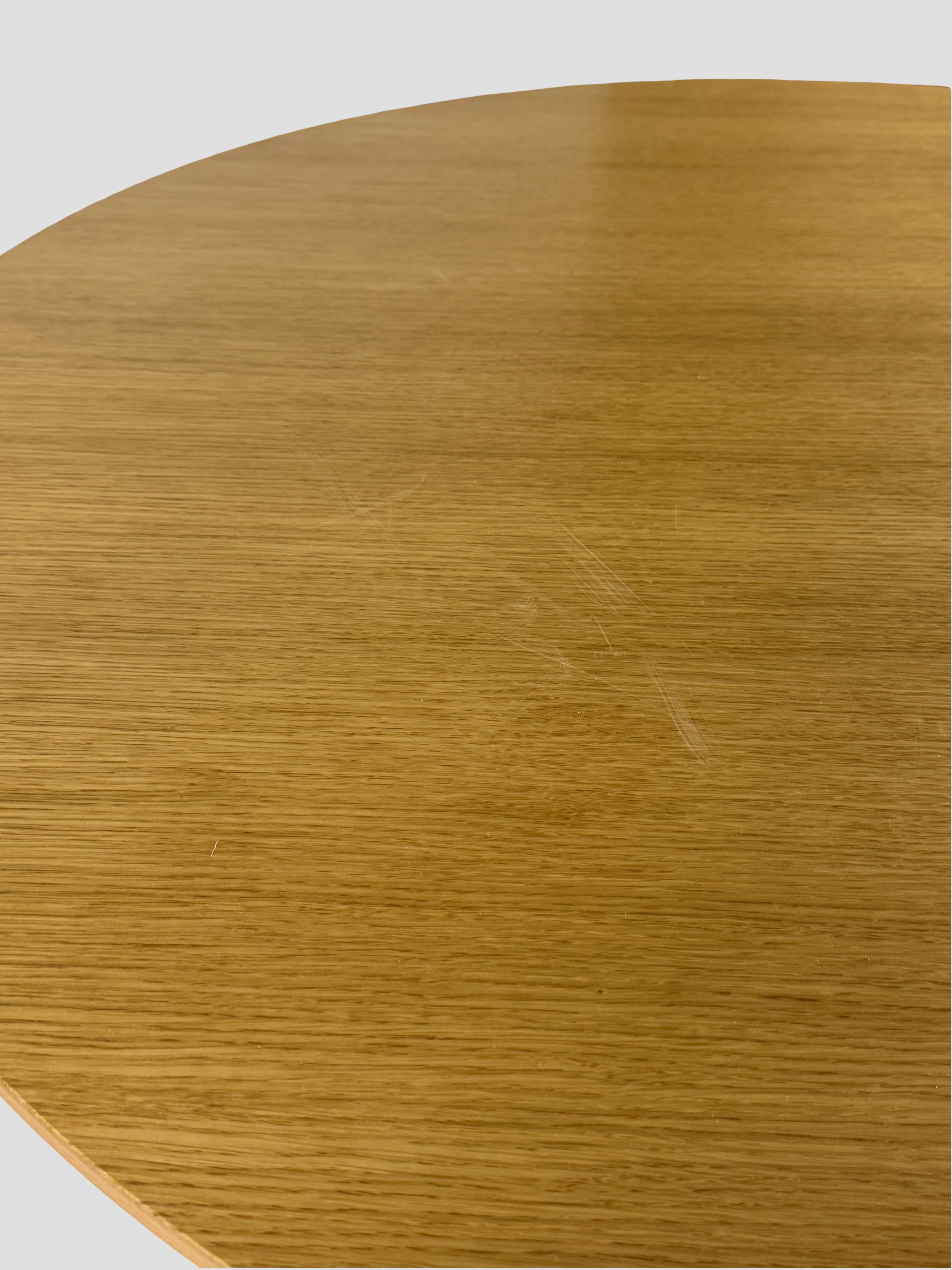 Pedrali Inox Bord – Natur/Sort Stel Ø100 cm