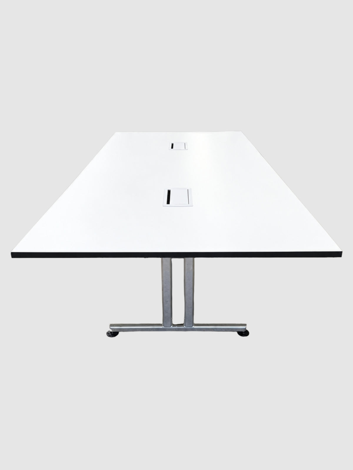 Brunner Torino Bord - Hvid/Krom Stel 300x140x74cm