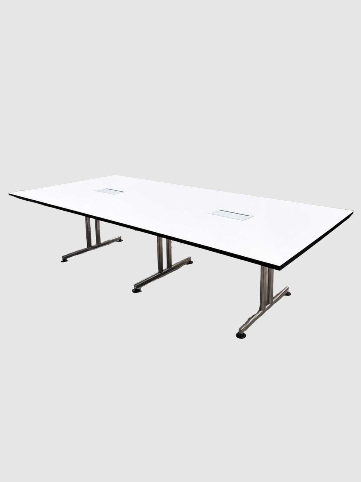 Brunner Torino Bord - Hvid/Krom Stel 300x140x74cm
