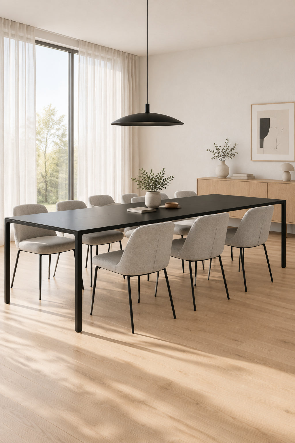 Fredericia Furniture Mesa 4630 Bord – Sort 300x120x73cm