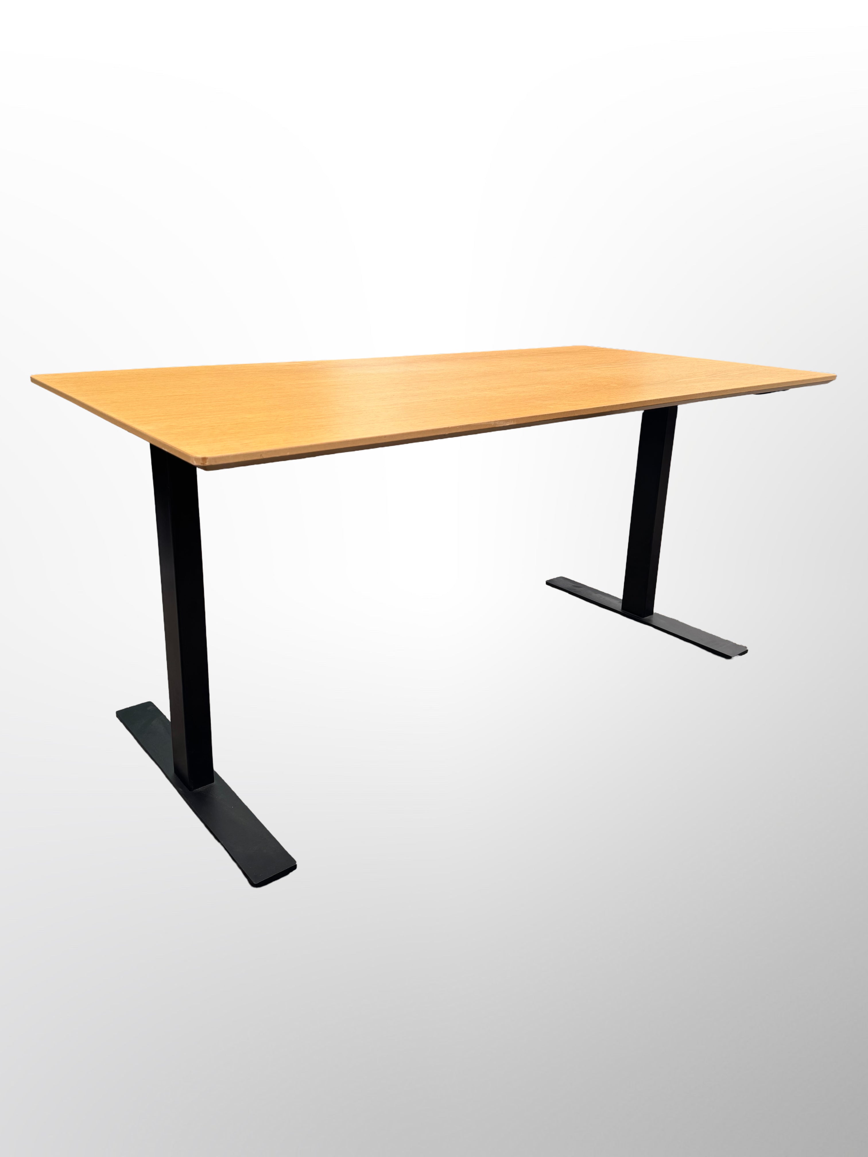 Mødebord – Eg/Sort Stel 160x80