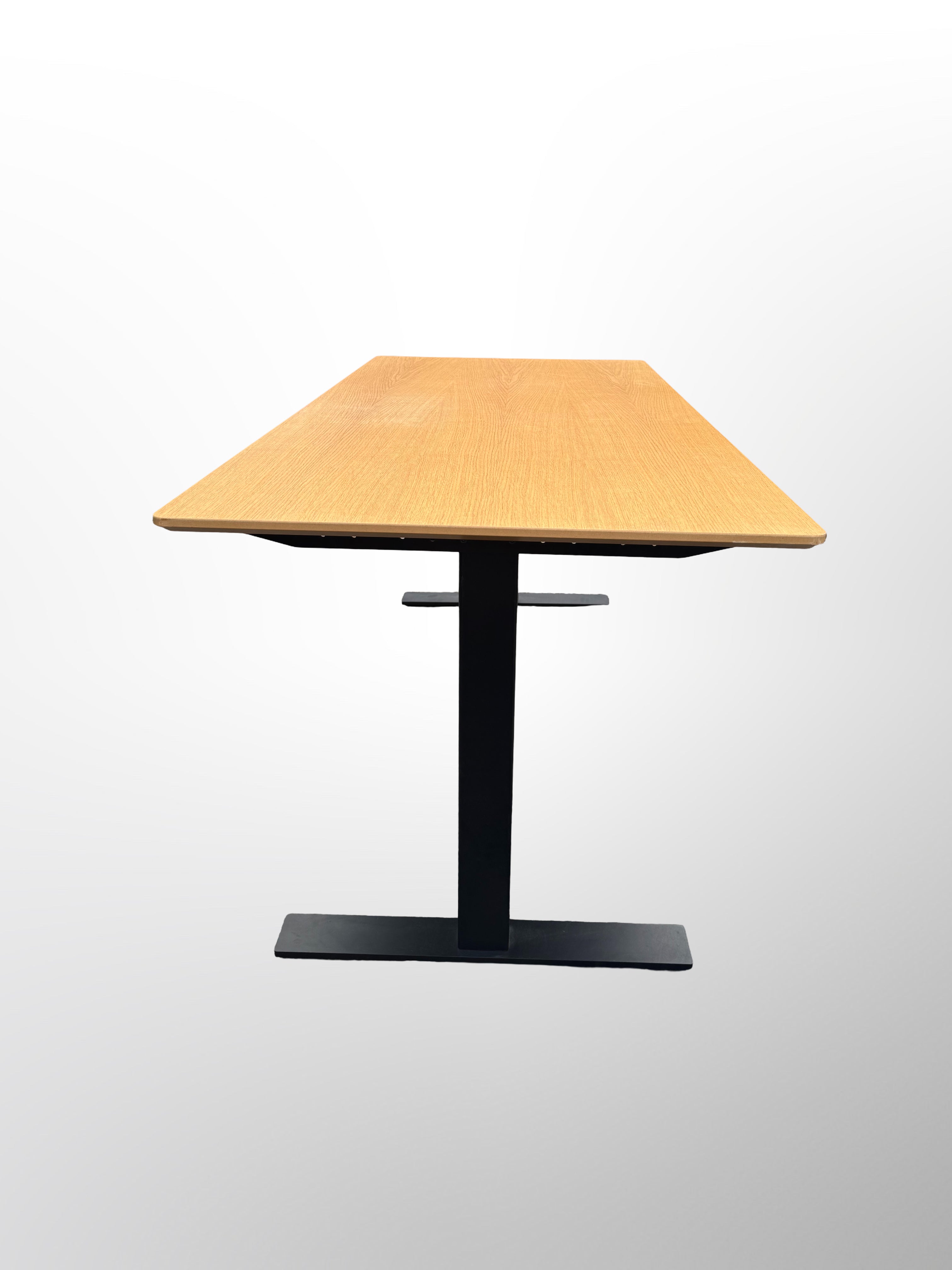 Mødebord – Eg/Sort Stel 160x80