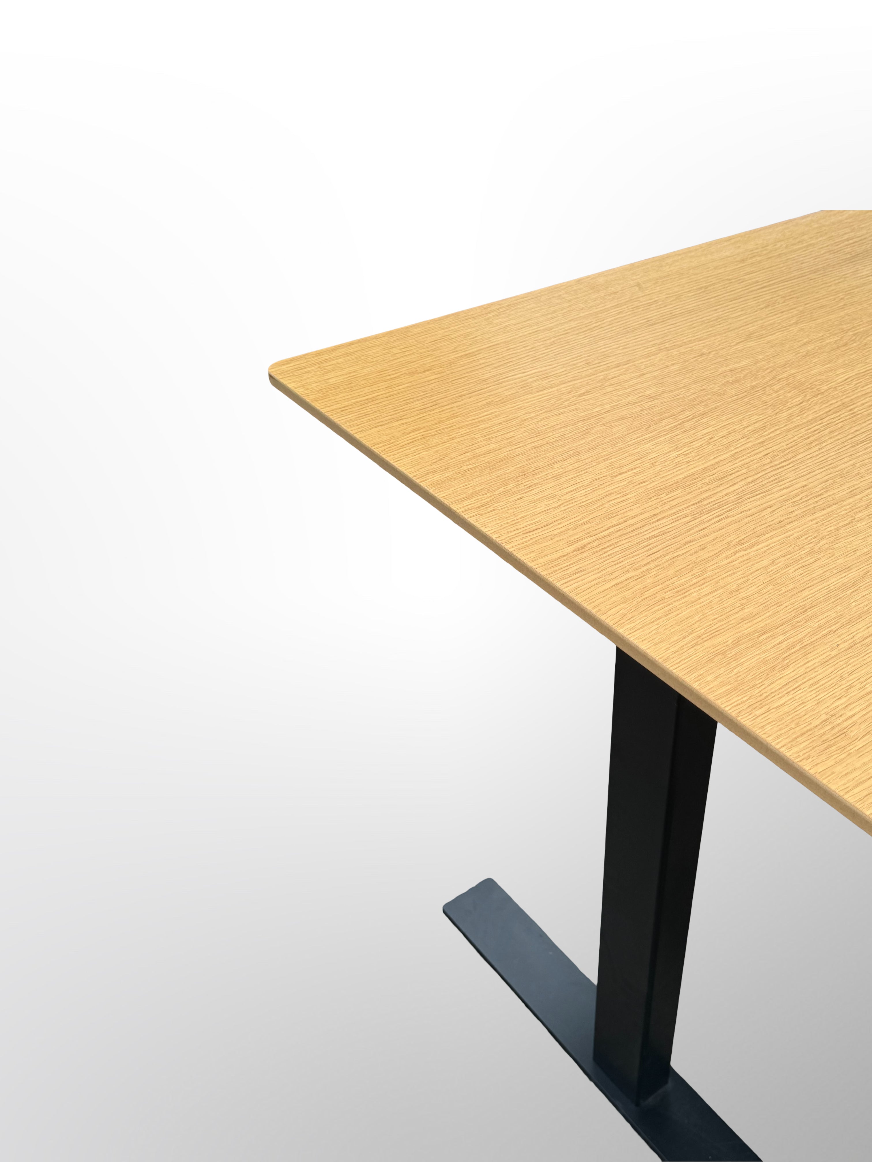 Mødebord – Eg/Sort Stel 160x80