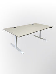 Linak Hæve/sænkebord – Grå/Hvidt Stel 160x90