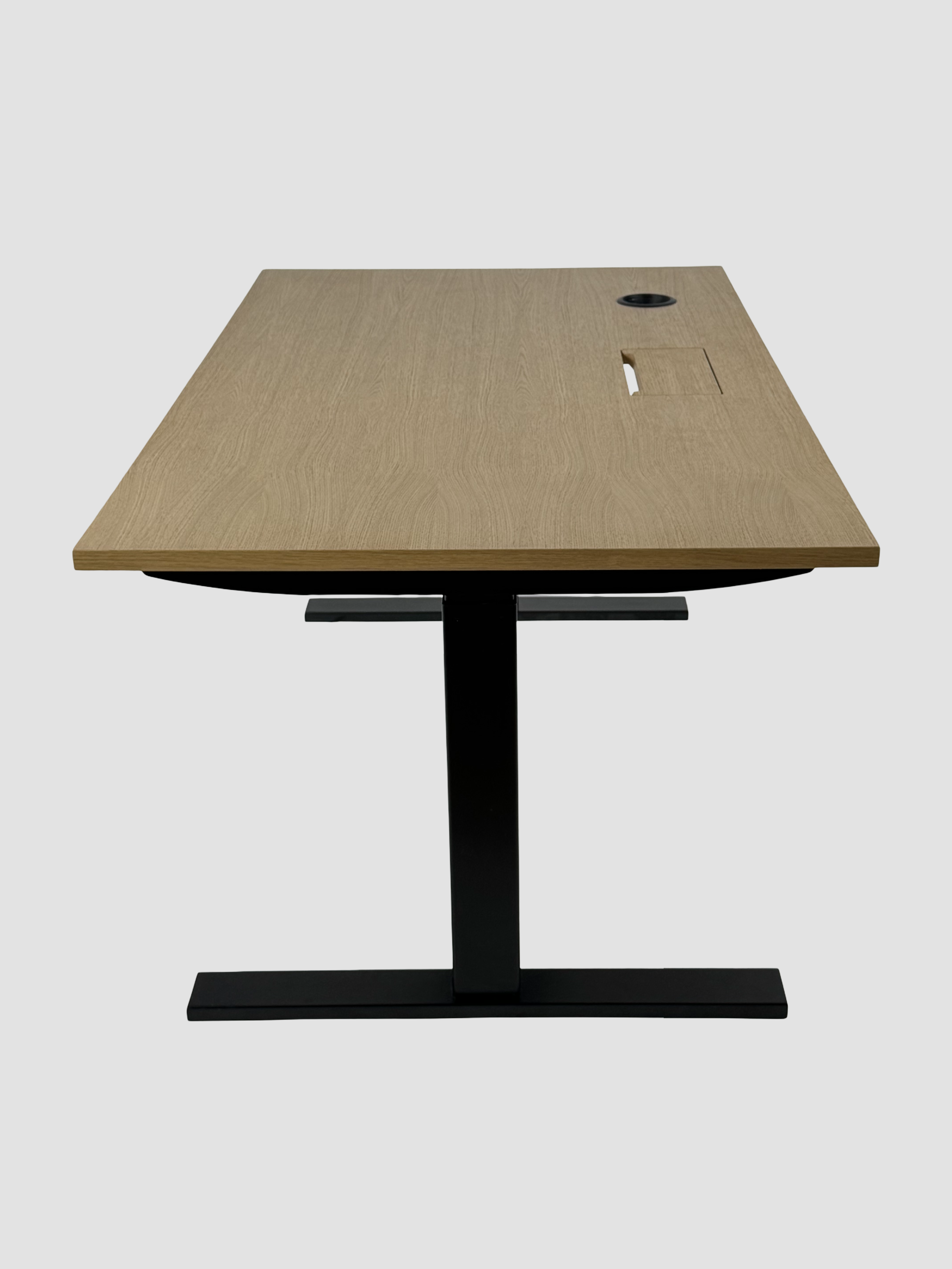 Linak Hæve/sænkebord – Natur/Sort Stel 140x80 cm