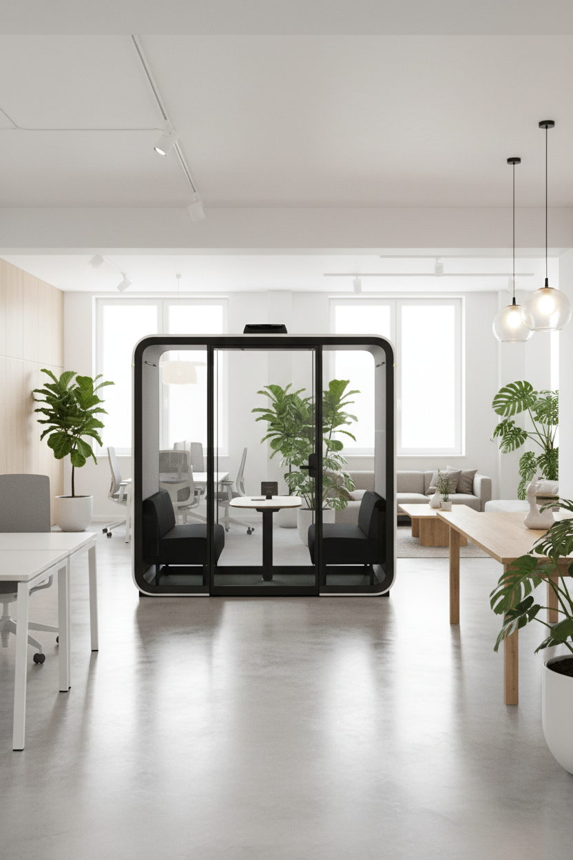 Framery Four Lite Mødeboks - Hvid