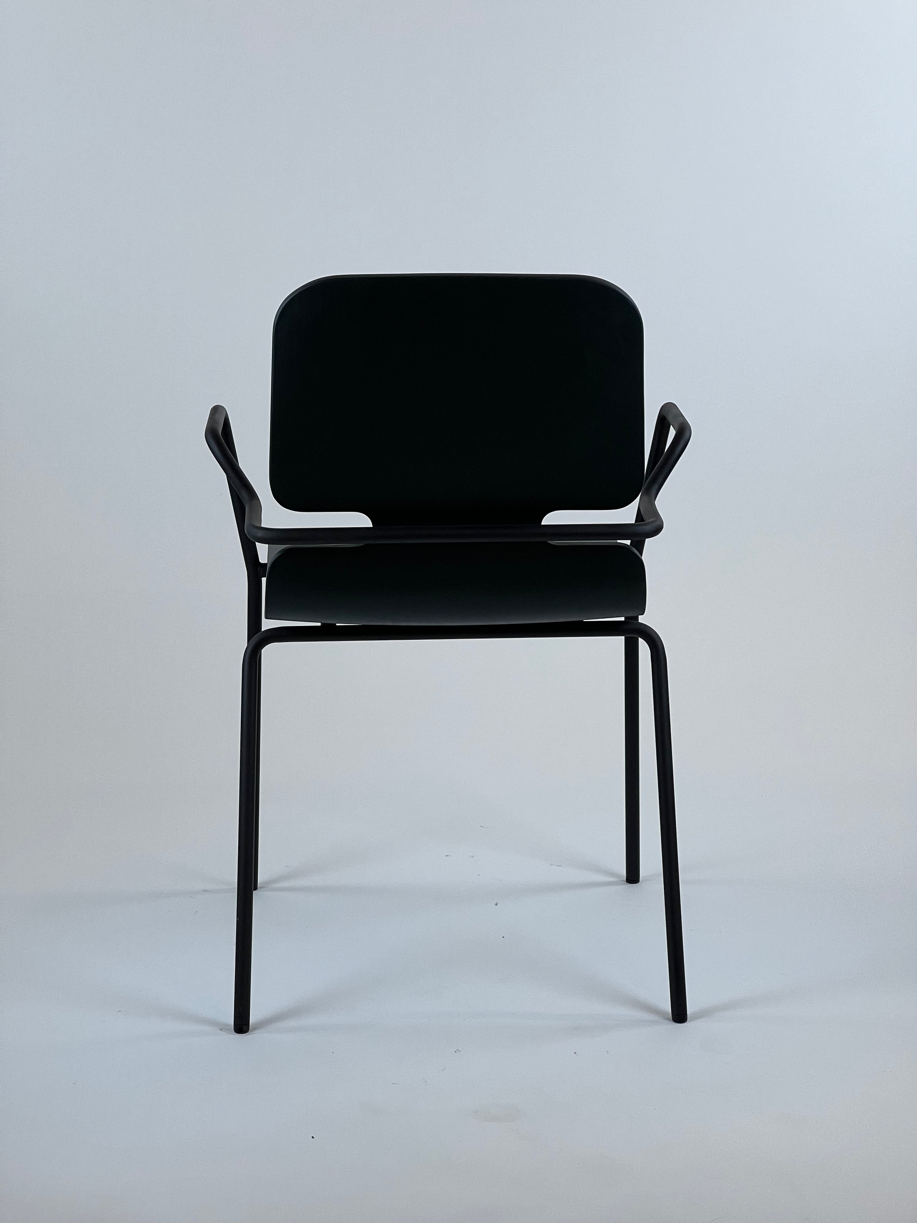 Ohio Wire Chair - Dark green / Black